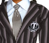 GP79855 – Halloween Film Streifen Kostüm – Größe: 44 - 46 (XL) – Farbe: Schwarz