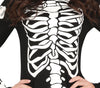 GP79859 – Halloween Skelett Nachtkreatur Kostüm – Größe: 42 - 44 (L) – Farbe: Schwarz