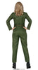 GP79187 – Militär Flieger Overall Karneval Kostüm – Größe: 36 - 38 (S) – Farbe: Grün