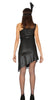 GP79218 – Charleston Glanz Kleid Feder – Größe: 44 - 46 (XL) – Farbe: Schwarz
