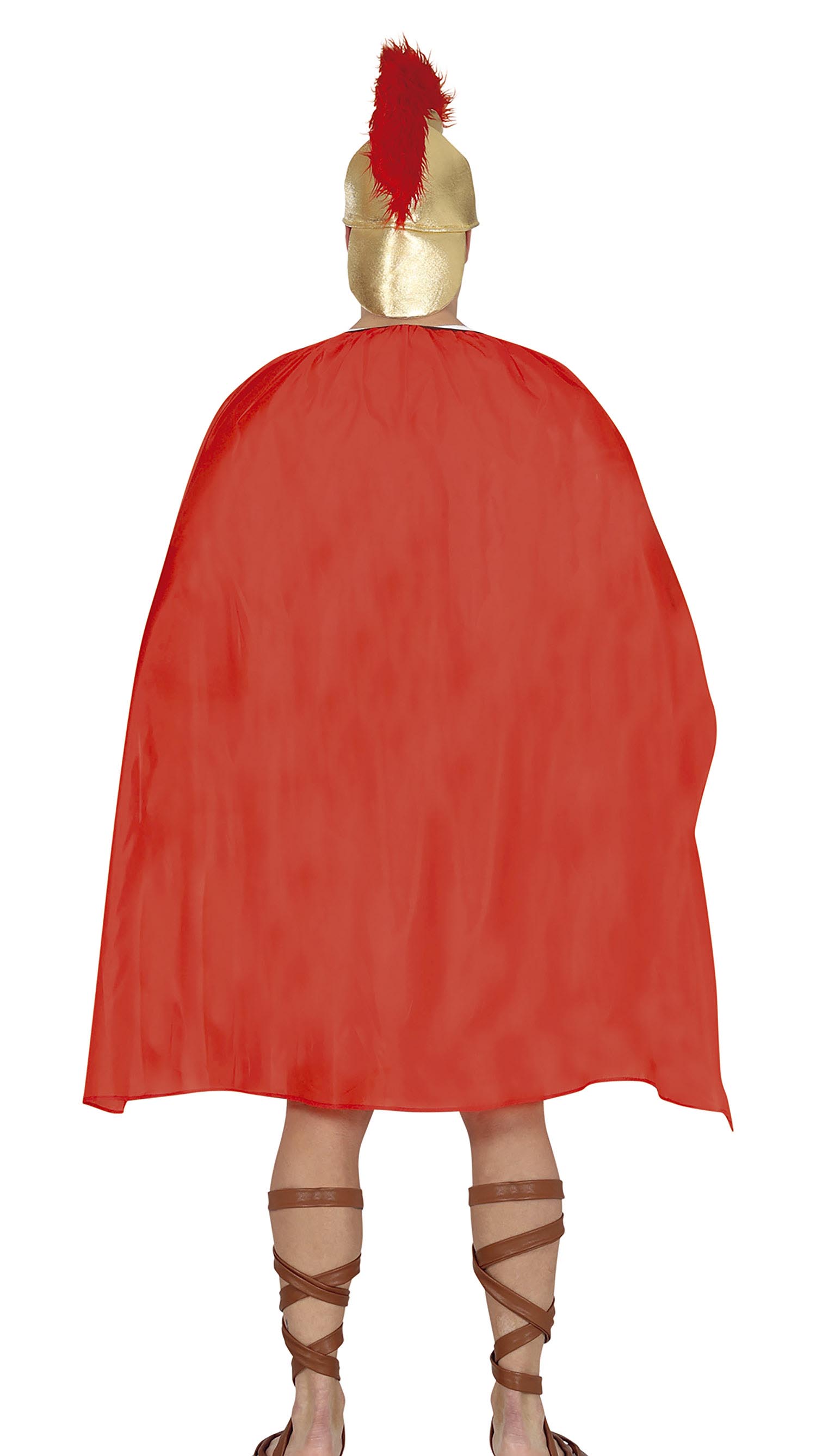 GP79238 – Römischer Gladiator Helm Tunika Kostüm Set – Größe: 46 - 48 (S) – Farbe: Braun