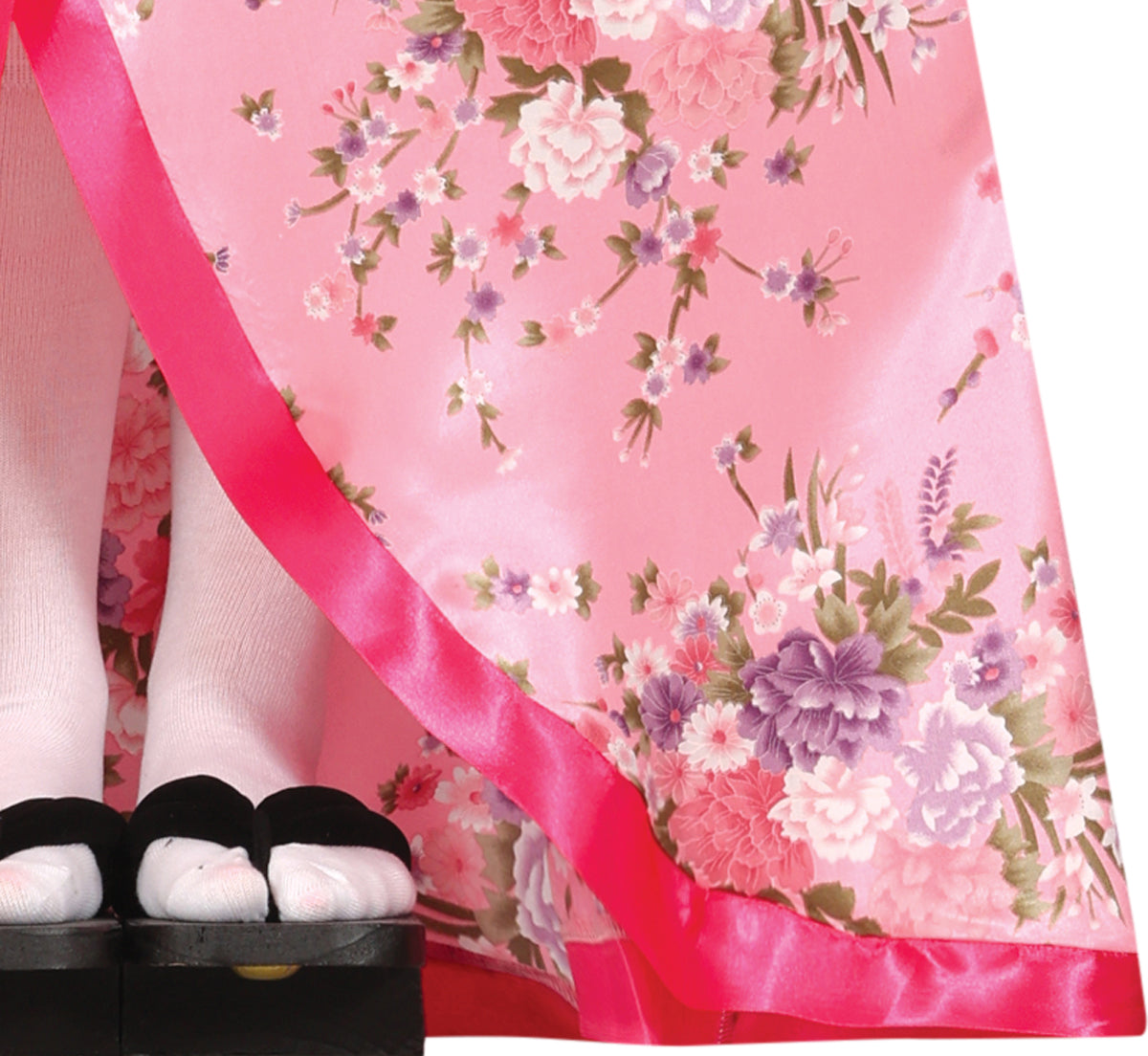 GP79375 – Asien Tradition Japan Kimono Kostüm – Größe: 44 - 46 (XL) – Farbe: Pink
