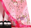 GP79375 – Asien Tradition Japan Kimono Kostüm – Größe: 44 - 46 (XL) – Farbe: Pink