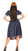 GP79695 – Cowboy Karnevalskostüm Westernlook – Größe: 36 - 38 (S) – Farbe: Braun