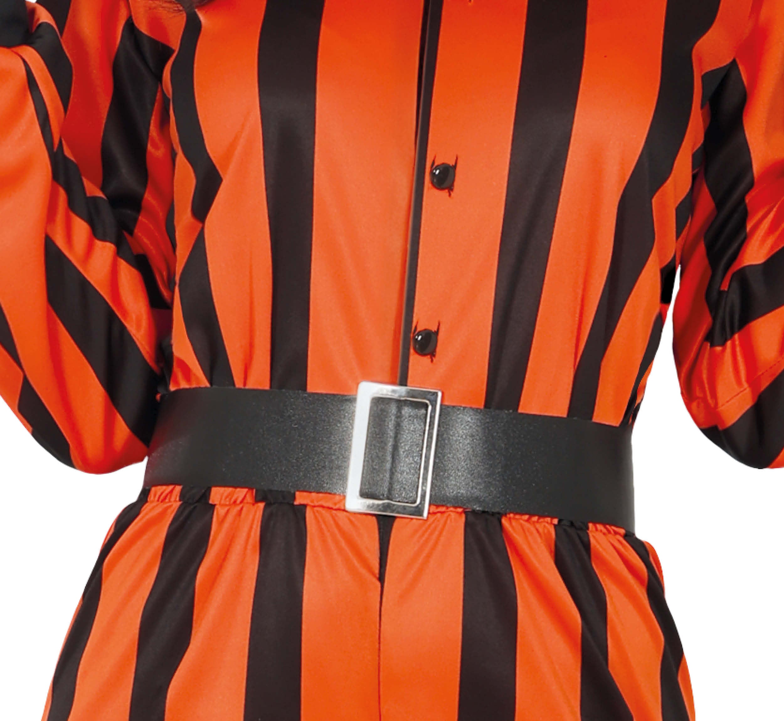GP79905 – Clown Zirkus Spaß Halloween Kostüm Spaßiges – Größe: 38 - 40 (M), 42 - 44 (L) – Farbe: Orange / Schwarz