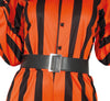 GP79905 – Clown Zirkus Spaß Halloween Kostüm Spaßiges – Größe: 38 - 40 (M), 42 - 44 (L) – Farbe: Orange / Schwarz