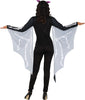 GP79910 – Fledermaus Skelett Halloween Kostüm Elegant – Größe: 38 - 40 (M), 42 - 44 (L) – Farbe: Schwarz