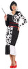 GP79915 – 50s Schurkin Halloween Kostuem – Größe: 36 - 38 (S), 38 - 40 (M), 42 - 44 (L) – Farbe: Weiß / Schwarz