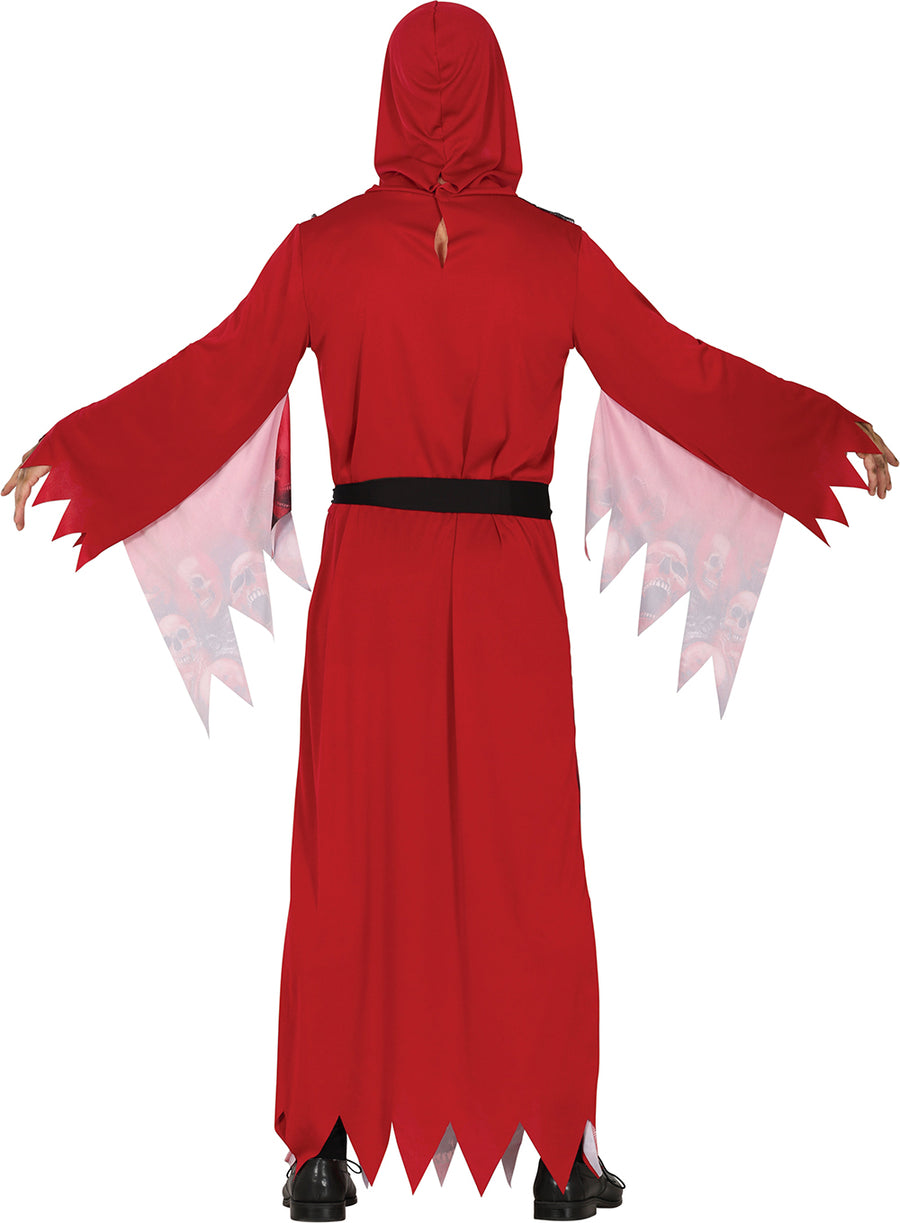 GP79927 – Dämonisches Reaper Gewand Rot Halloween – Größe: 52 - 54 (L) – Farbe: Rot, Ansicht 2