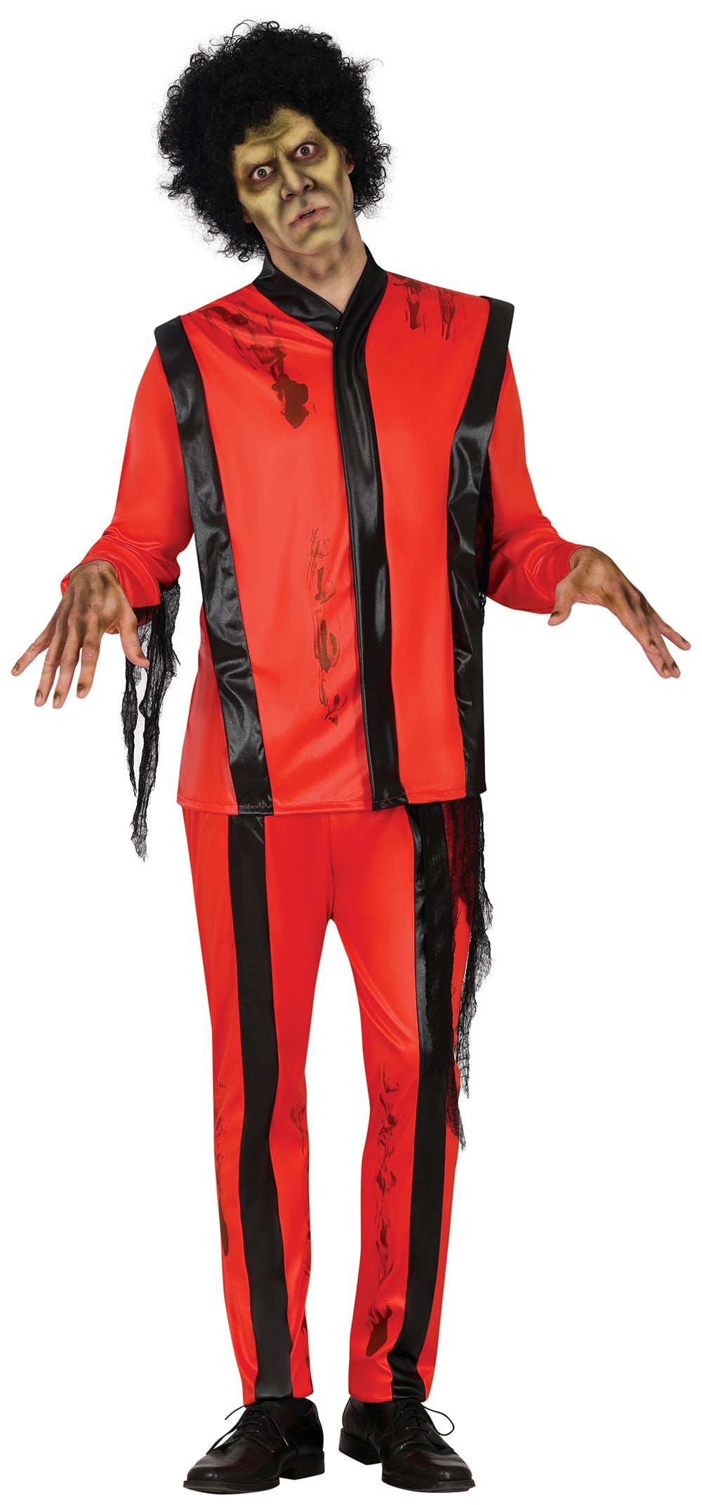 GP79931 – Zombie Apokalypse Halloween Horrorkostüm – Größe: 48 - 50 (M), 52 - 54 (L) – Farbe: Rot / Schwarz