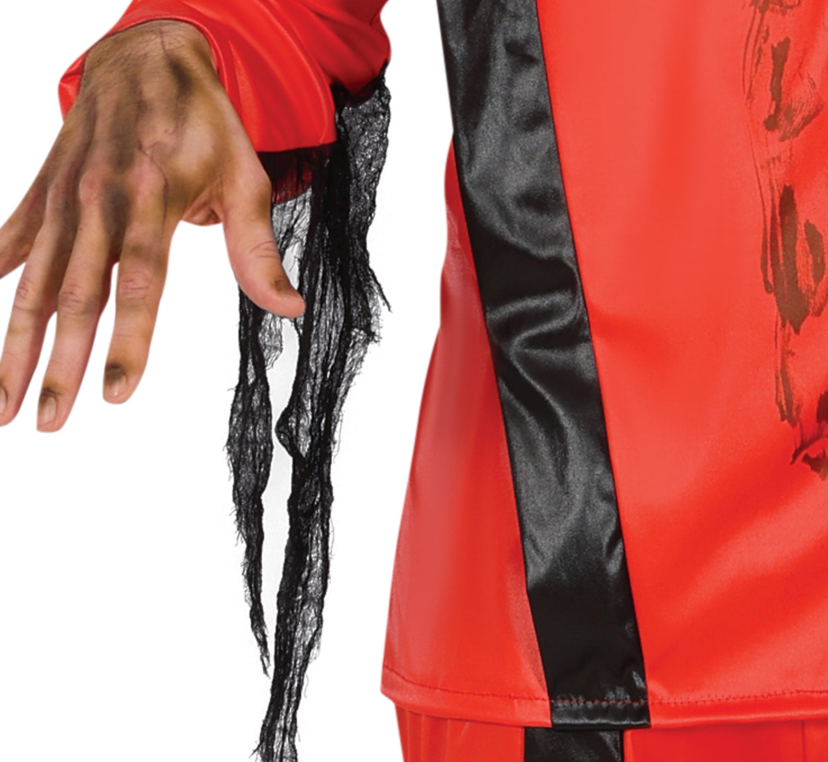 GP79931 – Zombie Apokalypse Halloween Horrorkostüm – Größe: 48 - 50 (M), 52 - 54 (L) – Farbe: Rot / Schwarz
