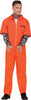GP79933 – Dieb Kostüm Halloween Overall Tattoo – Größe: 48 - 50 (M), 52 - 54 (L) – Farbe: Orange