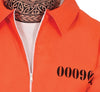 GP79933 – Dieb Kostüm Halloween Overall Tattoo – Größe: 48 - 50 (M), 52 - 54 (L) – Farbe: Orange