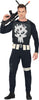 GP79935 – Superhelden-Krieger Halloween Kostüm Militärisch – Größe: 48 - 50 (M), 52 - 54 (L) – Farbe: Blau / Weiß