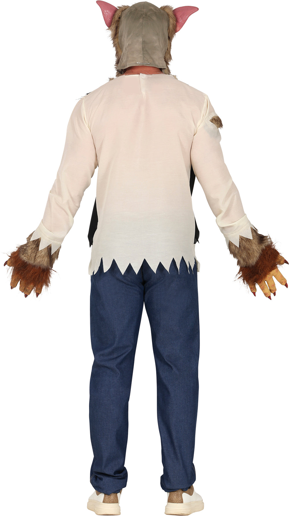 GP79939 – Werwolf Halloween Kostüm Blutiges Monster – Größe: 48 - 50 (M), 52 - 54 (L) – Farbe: Beige / Braun