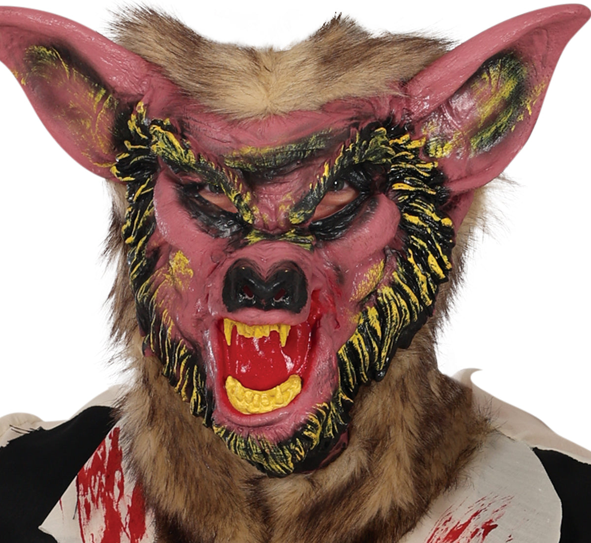 GP79939 – Werwolf Halloween Kostüm Blutiges Monster – Größe: 48 - 50 (M), 52 - 54 (L) – Farbe: Beige / Braun
