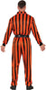 GP79941 – Clown Halloween Kostüm Streifen Narr – Größe: 52 - 54 (L) – Farbe: Orange / Schwarz