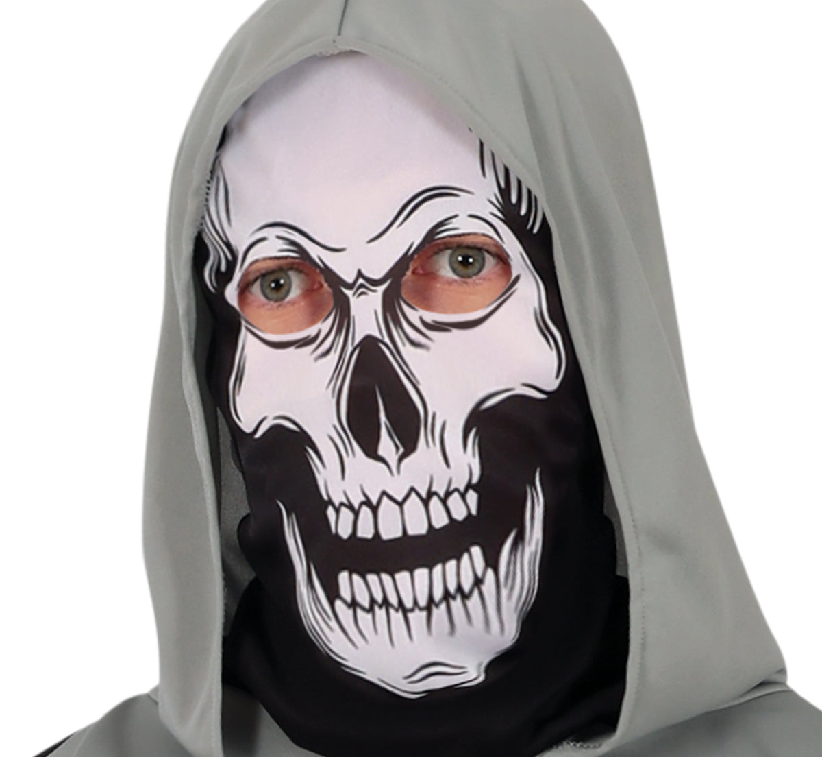 GP79942 – Skelett Kapuzengewand Halloween Phantom – Größe: 52 - 54 (L) – Farbe: Schwarz / GrÜn
