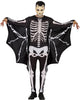 GP79944 – Fledermaus Skelett Halloween Kostüm – Größe: 48 - 50 (M), 52 - 54 (L) – Farbe: Schwarz / Weiß