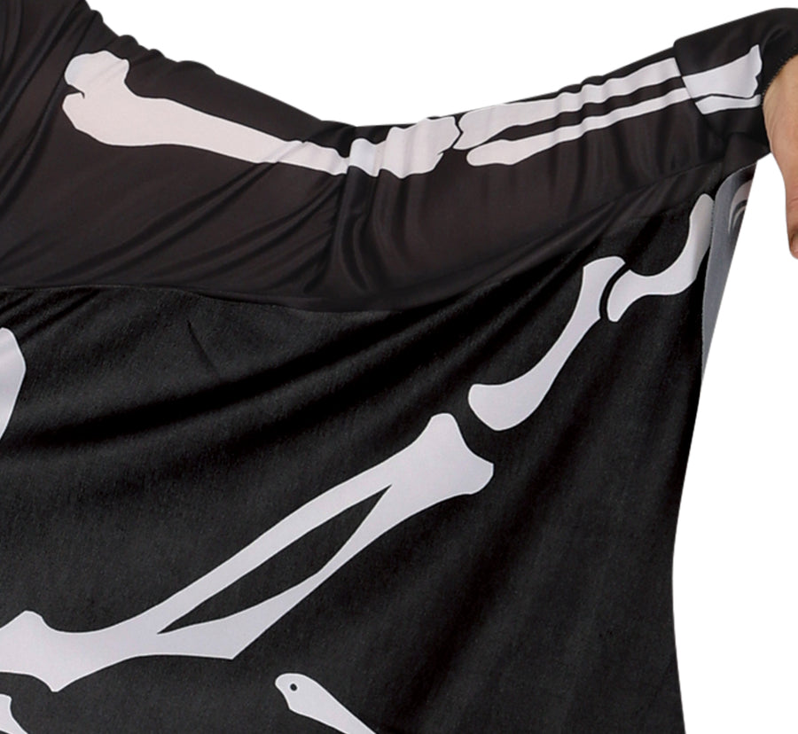 GP79944 – Fledermaus Skelett Halloween Kostüm – Größe: 48 - 50 (M), 52 - 54 (L) – Farbe: Schwarz / Weiß, Ansicht 2