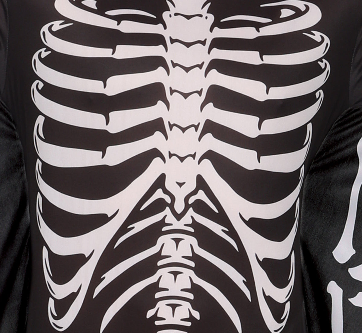GP79944 – Fledermaus Skelett Halloween Kostüm – Größe: 48 - 50 (M), 52 - 54 (L) – Farbe: Schwarz / Weiß