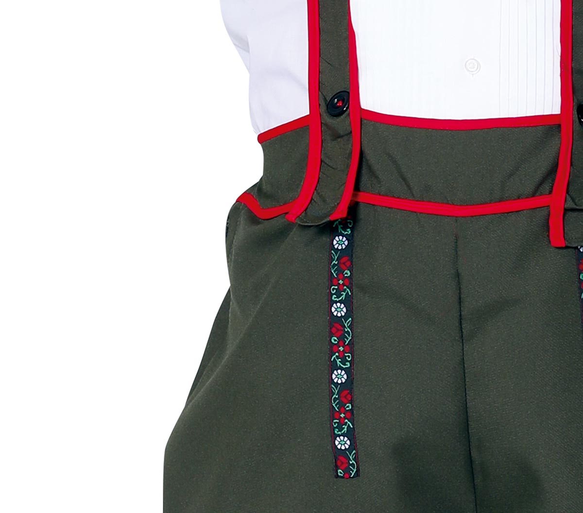 GP80782 – Oktoberfest Trachtenhose Bavarian Style – Größe: 46 - 48 (S) – Farbe: Grün