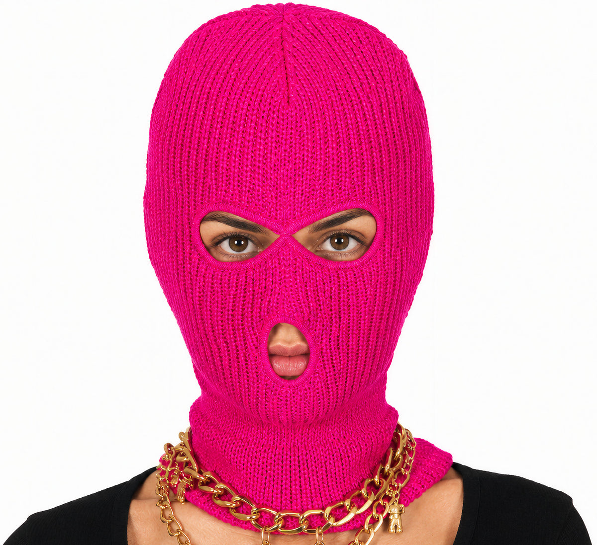 GP16267 – Neon Sturmhaube für Erwachsene Balaclava – Farbe: Pink