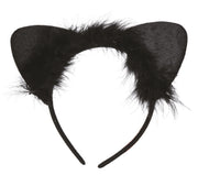 Katzenohren Haarreif für Damen schwarz, Bild 3