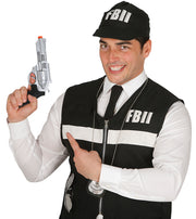 Polizei Revolver für Erwachsene 27 cm silber, Bild 2