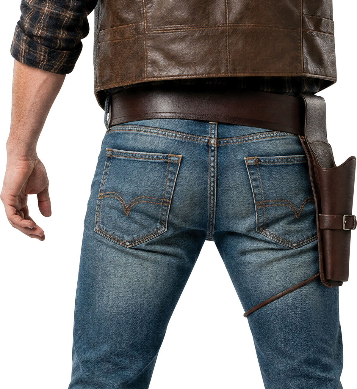 GP17933 – Cowboy Gürtel für Erwachsene braun Western – Farbe: Braun