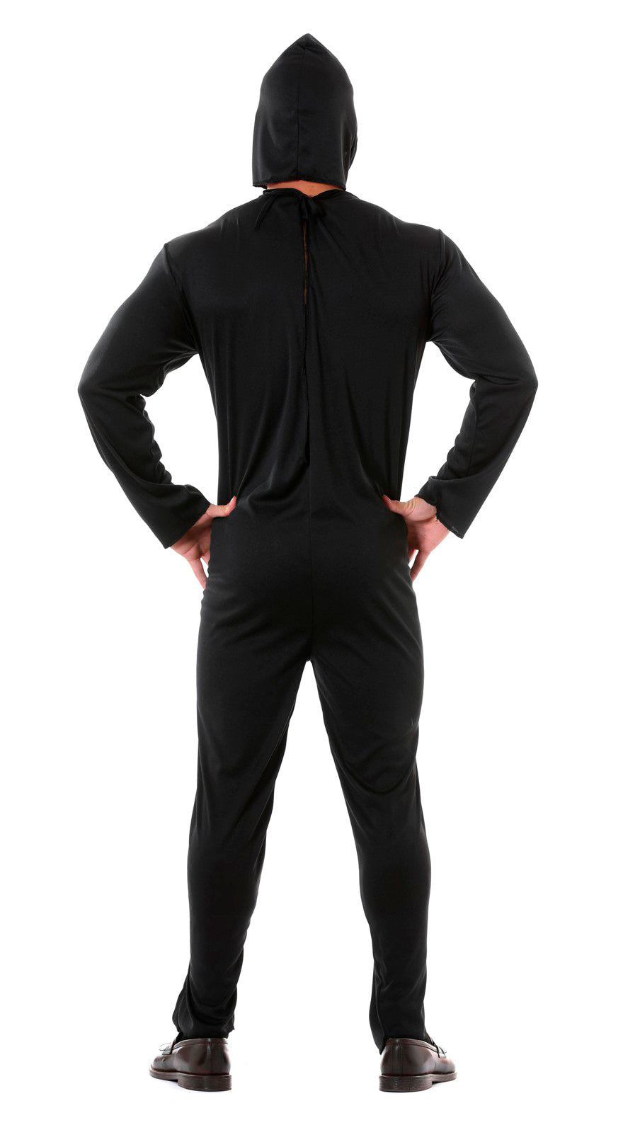 GP80027 – Skelett Reaper Halloween Anzug Mit Kapuze – Größe: 52 - 54 (L) – Farbe: Schwarz