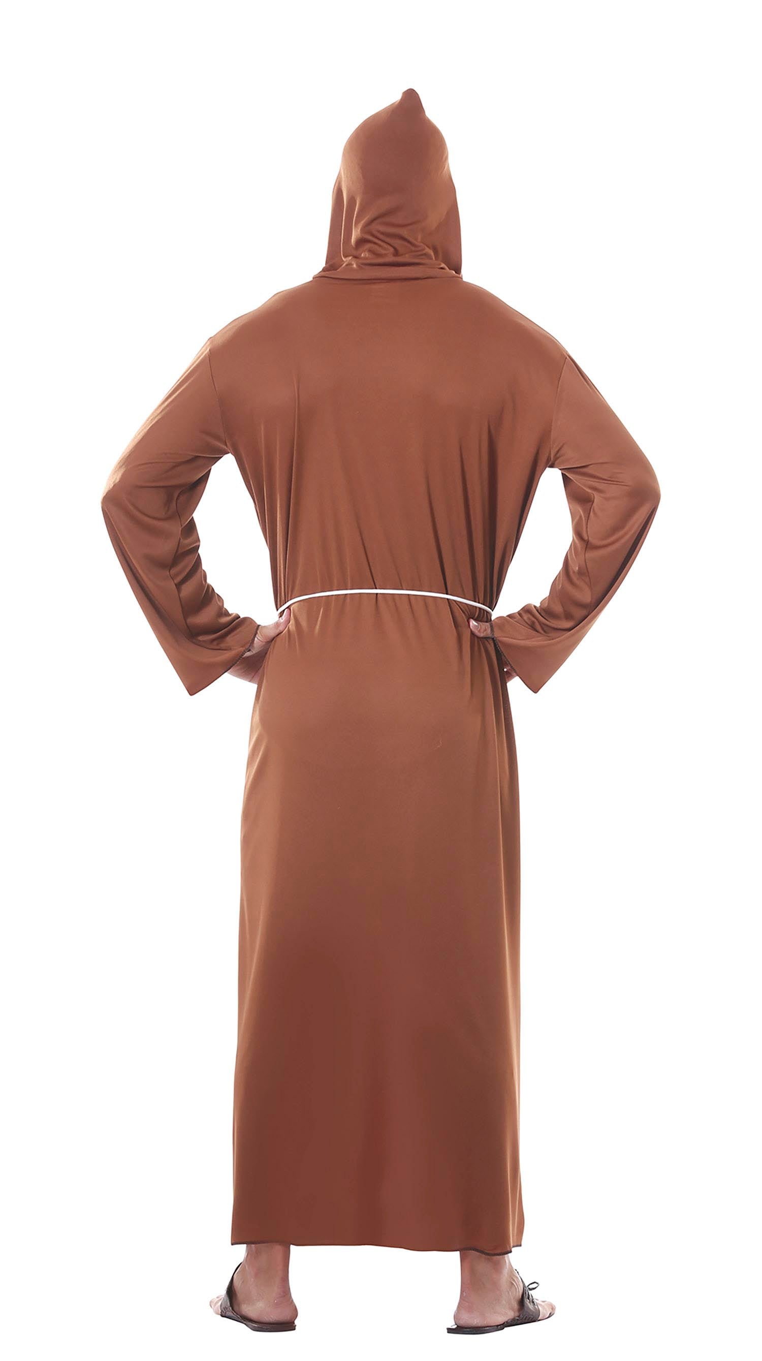 GP80032 – Religion Mönch Kutte Kostüm Mit Robe – Größe: 48 - 50 (M) – Farbe: Braun
