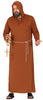 GP80032 – Religion Mönch Kutte Kostüm Mit Robe – Größe: 54 - 56 (XL) – Farbe: Braun