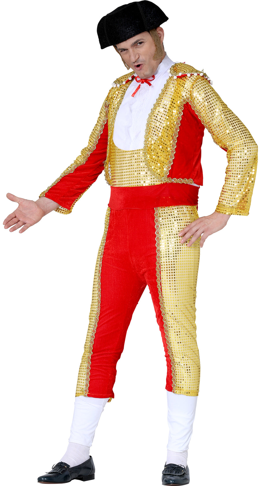 Torero Kostüm für Herren gold rot