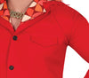 GP80152 – Disco Tänzer 70s Retro Kostüm Karneval – Größe: 48 - 50 (M) – Farbe: Rot