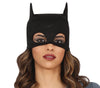 GP80159 – Abenteuerheldin Mit Fledermaus Maske – Größe: 38 - 40 (M) – Farbe: Schwarz