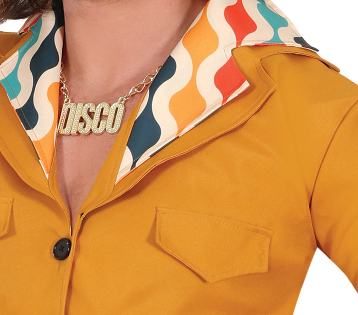 GP80166 – Disco 70's Tanzkönig Kostüm Vintage – Größe: 48 - 50 (M) – Farbe: Braun