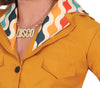 GP80166 – Disco 70's Tanzkönig Kostüm Vintage – Größe: 52 - 54 (L) – Farbe: Braun