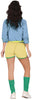 GP80169 – Retro Rollschuh Abenteuer Bunt Charme – Größe: 42 - 44 (L) – Farbe: Blau