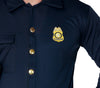 GP80180 – Polizei Karnevalskostüm Realistisches Outfit – Größe: 52 - 54 (L) – Farbe: Schwarz