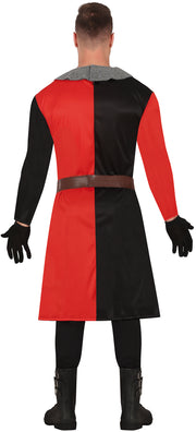 Ritter Kostüm für Herren schwarz rot, Bild 6