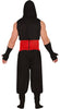 GP80209 – Ninja Dragon Krieger Outfit Karneval – Größe: 52 - 54 (L) – Farbe: Schwarz