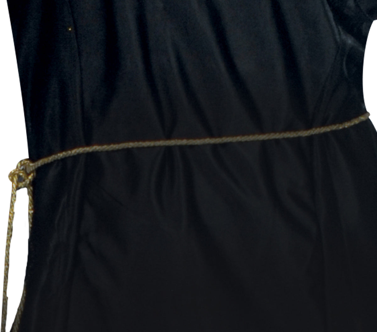 GP80214 – Halloween Priesterin Gewand Kapuzenkleid – Größe: 42 - 44 (L) – Farbe: Schwarz