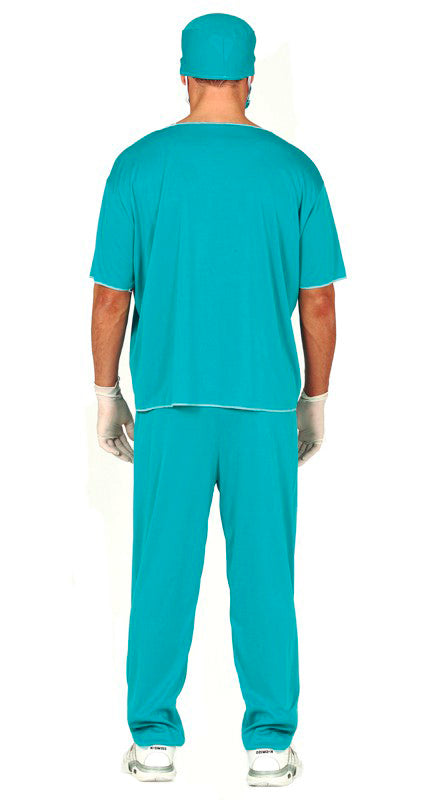 GP80223 – Arzt Kostüm Chirurg Karneval Outfit – Größe: 52 - 54 (L) – Farbe: Blau, Ansicht 2