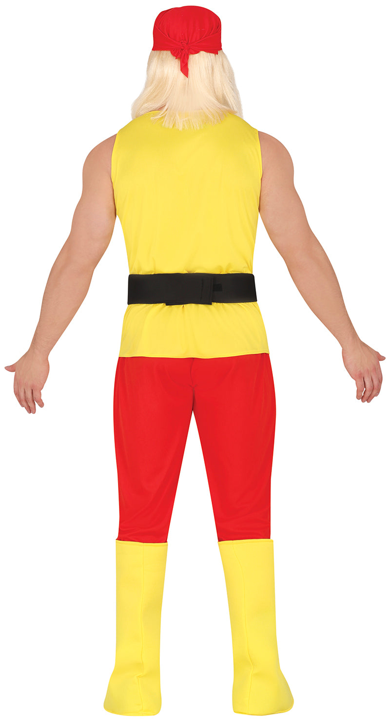 GP80232 – Wrestler Champion Kämpfer Outfit – Größe: 48 - 50 (M) – Farbe: Gelb, Ansicht 2