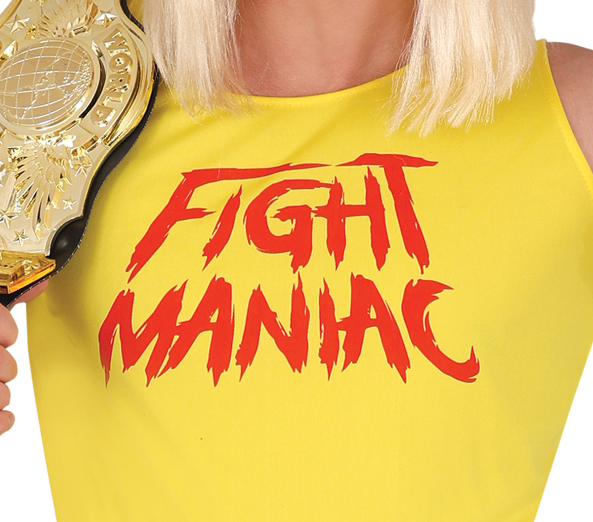GP80232 – Wrestler Champion Kämpfer Outfit – Größe: 48 - 50 (M) – Farbe: Gelb