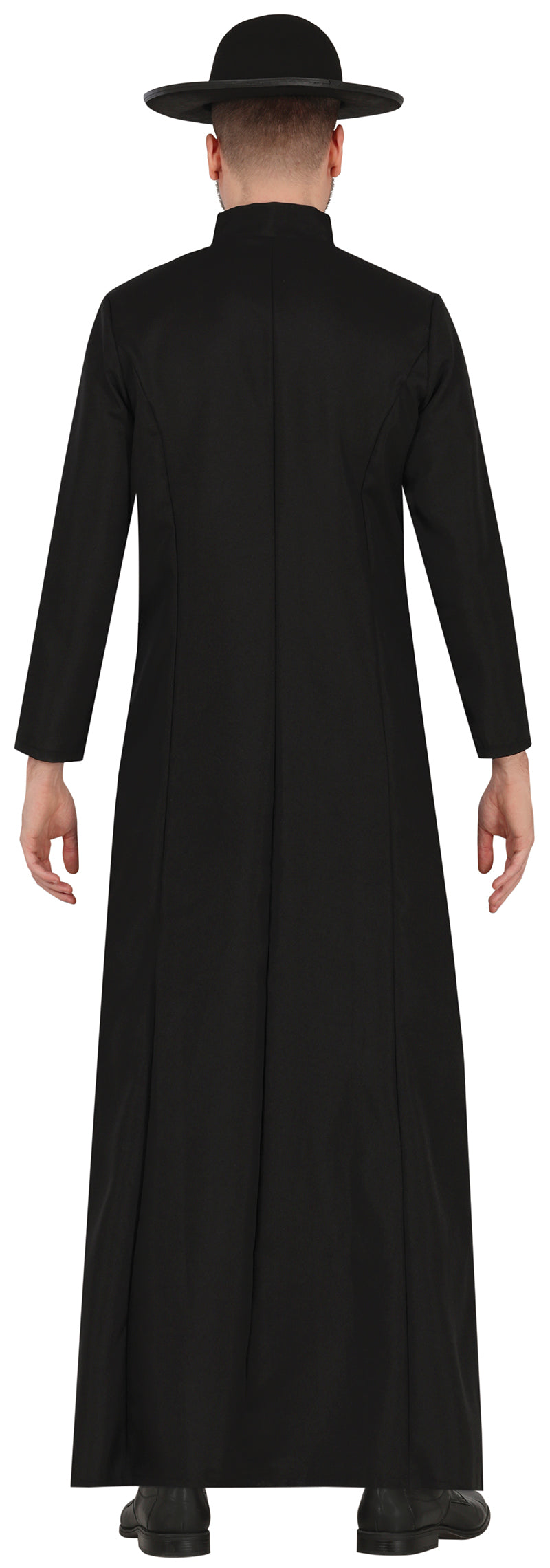 GP80249 – Priester Kostüm Kleriker Karneval Mittelalter – Größe: 48 - 50 (M), 54 - 56 (XL) – Farbe: Schwarz, Ansicht 2