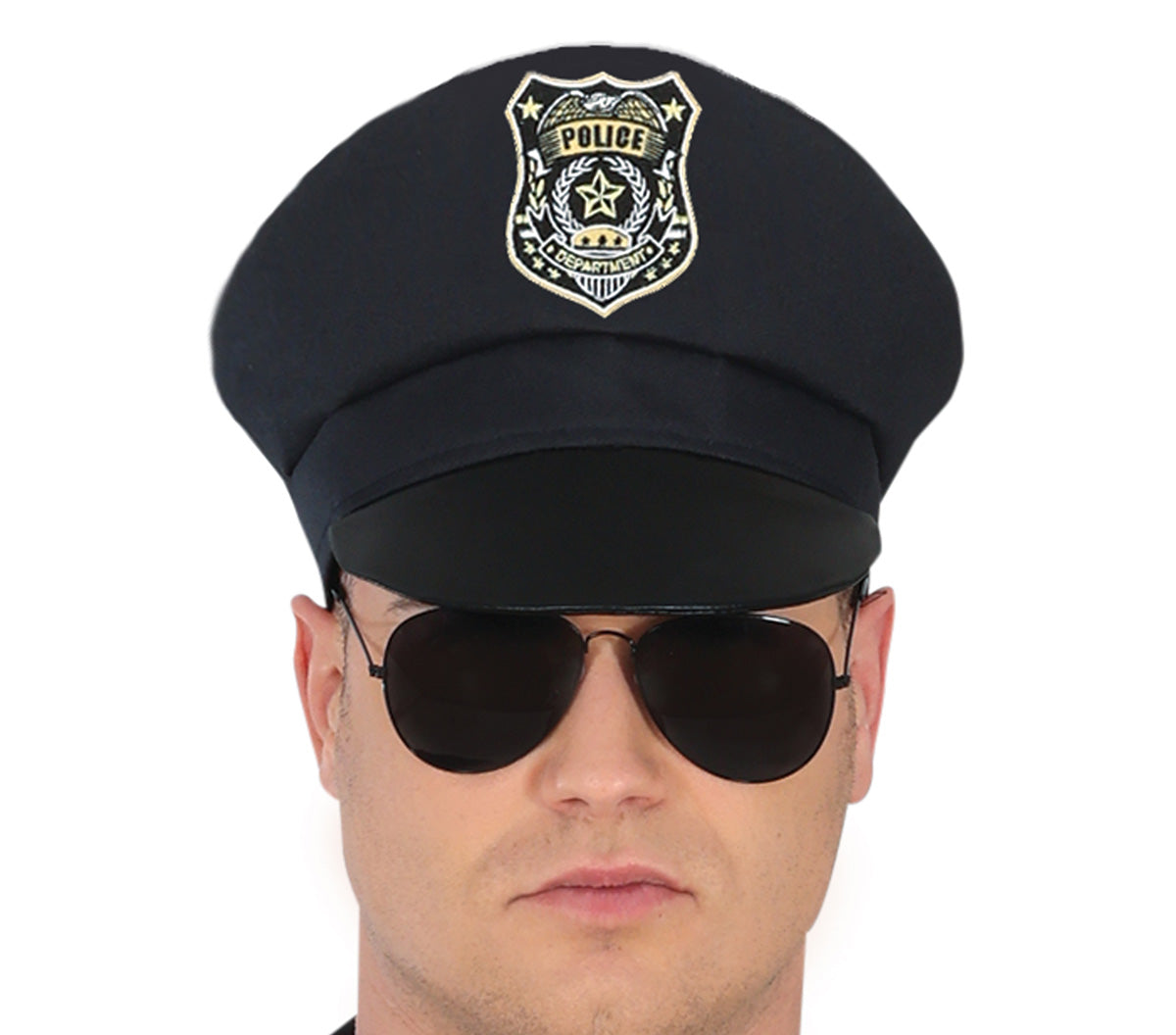 GP80251 – Polizei Kommandant Karnevalskostüm – Größe: 48 - 50 (M) – Farbe: Schwarz
