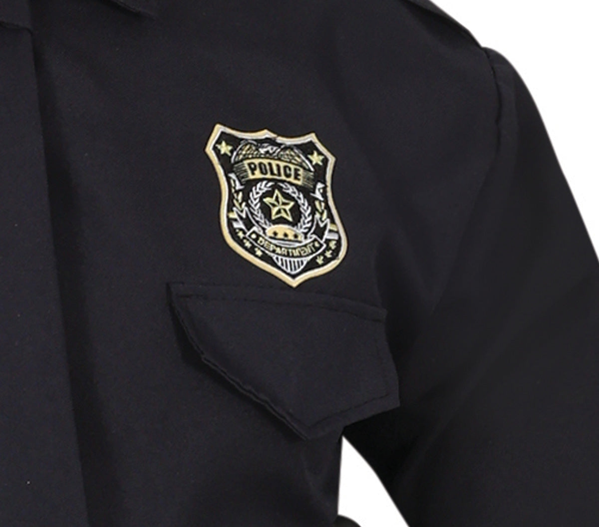 GP80251 – Polizei Kommandant Karnevalskostüm – Größe: 52 - 54 (L) – Farbe: Schwarz