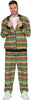 GP80258 – Rastafarian Karneval Farbenfrohes Kostüm – Größe: 48 - 50 (M) – Farbe: Mehrfarbig